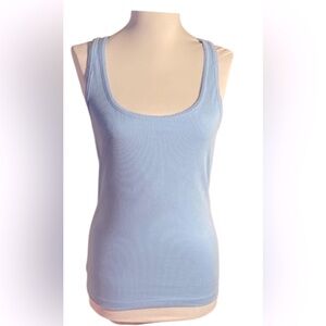 NWT Old Navy Light Blue Breakwater Tank Top Super Soft Racer Back Size Medium